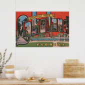 Poster Lakeland, Floride - Scènes de grandes lettres (Cuisine)