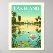 Poster Lakeland Floride vintage (Devant)