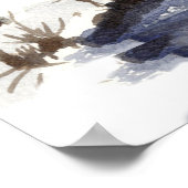 Poster Lakeside Cabines Hiver Long Pond Belgrade Maine (Coin)