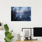 Poster Lakeview Winter Frozen Photographie (Bureau à domicile)