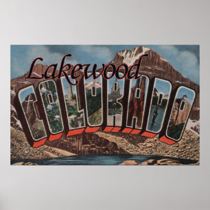 Poster Lakewood, le Colorado - grandes scènes de lettre