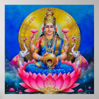 Lakshmi avec Kalasha par S Murugakanni