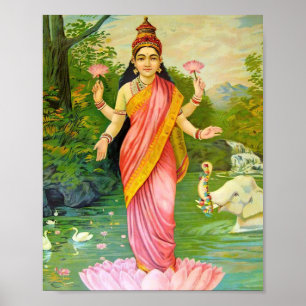 Poster Lakshmi Hindu Goddess