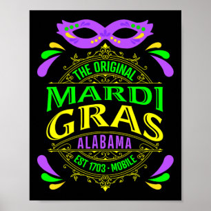 Poster L'Alabyma Mardi Gras Mobile 2025