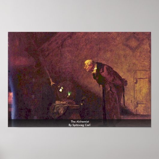 Poster L'Alchimiste De Spitzweg Carl (Devant)