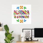 Poster L'algèbre est génial (Bureau à domicile)