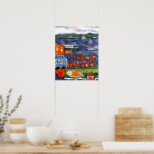 Poster l'allée avec ferry (Cuisine)