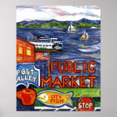 Poster l'allée avec ferry (Devant)