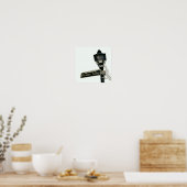 Poster L'allée du pirate en noir et blanc (Cuisine)