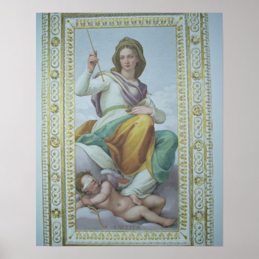 Poster L'Allégorie de la Chastité (fresque) (Devant)