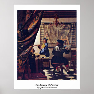 Poster L'Allégorie De La Peinture De Johannes Vermeer
