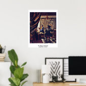 Poster L'Allégorie De La Peinture De Johannes Vermeer (Bureau à domicile)