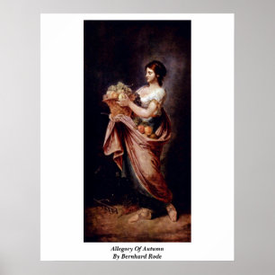 Poster L'allégorie de l'automne par Bernhard est montée