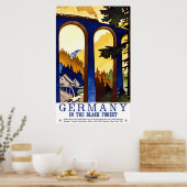Poster L'Allemagne Dans La Forêt-Noire (Cuisine)