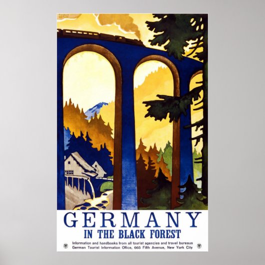 Poster L'Allemagne Dans La Forêt-Noire (Devant)
