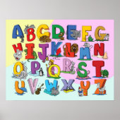 Poster L'alphabet anglais (Devant)