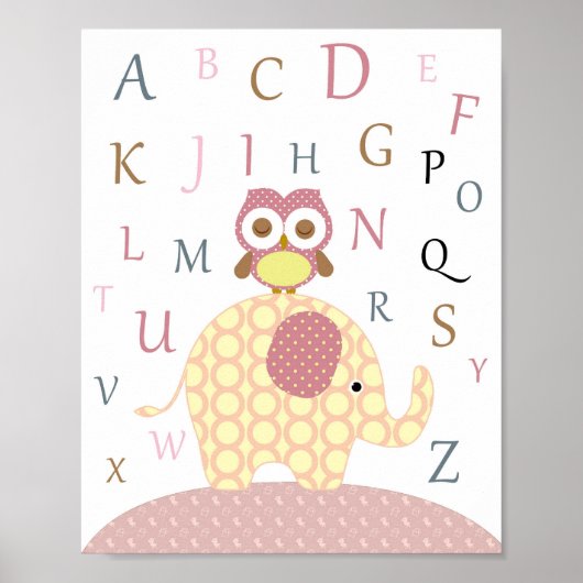 Poster L'alphabet crèche (Devant)