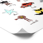 Poster L'Alphabet de Lone Star (Coin)