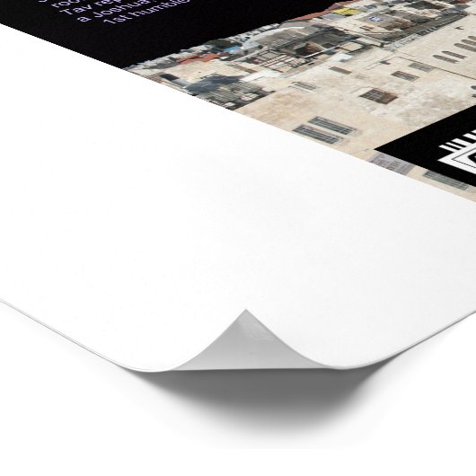 Poster L'alphabet hébreu (Coin)