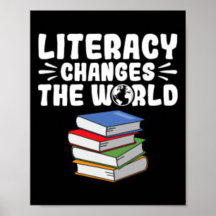 Poster L'alphabétisation change le monde enseignant en le