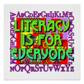 Poster L'alphabétisation est pour tous (Devant)