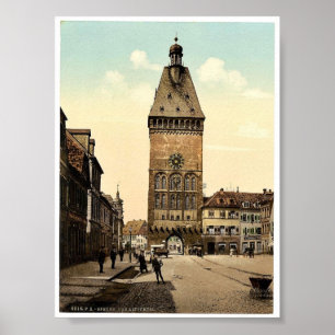Poster L'Altportel, Speyer, Rhin, Allemagne rare Pho