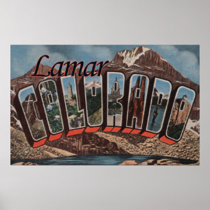 Poster Lamar, ColoradoGrandes lettres ScènesLamar, CO