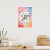 Poster L'ambition est la racine de l'épuisement. Restez p (Cuisine)