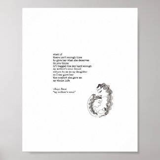 Poster L'âme de ma mère par Rupi Kaur