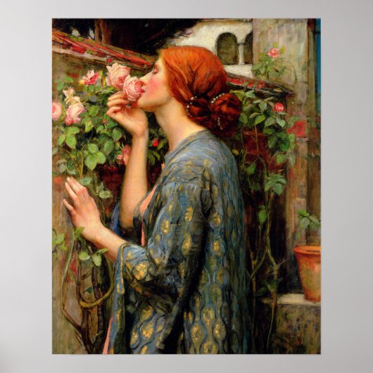 Poster L'âme du Rose - John William Waterhouse (Devant)