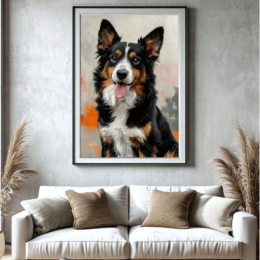 Poster L'âme heureuse de votre chien