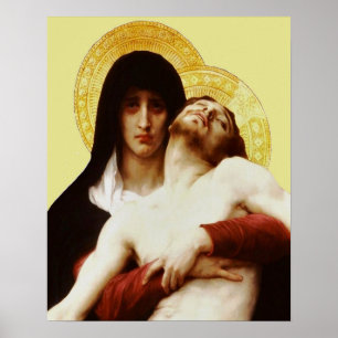 Poster Lamentation de la crucifixion Pieta Jesus Vierge M