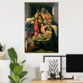 Poster Lamentation sur le Christ mort - Botticelli (Bureau à domicile)