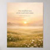 Poster Lamentations 3:22-23 Bible Verse Christian Faith (Devant)