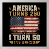 Poster L'Amérique a 250 ans, j'ai 50 ans (Devant)