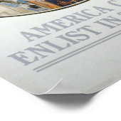 Poster L'Amérique appelle - s'enrôler dans la marine (Coin)