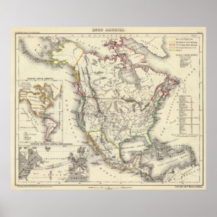 Poster L'Amérique du Nord 48