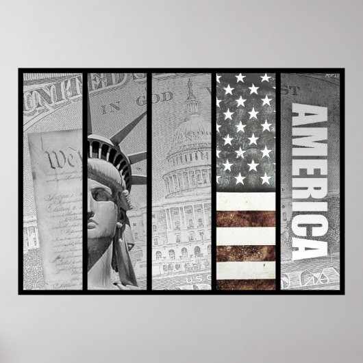 Poster L'Amérique Est Exceptionnelle (Devant)
