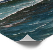 Poster L'Amérique jeune à la mer Clipper Ship (Coin)