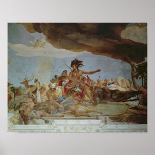 Poster L'Amérique, l'un des quatre continents