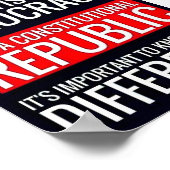 Poster L'Amérique n'est pas une démocratie (Coin)