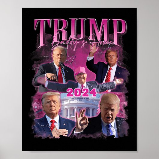 Poster L'Amérique nous rappelle le drapeau américain Trum (Devant)