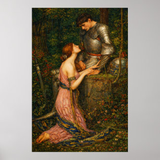 Poster Lamia and the Soldier by John William Waterhouse