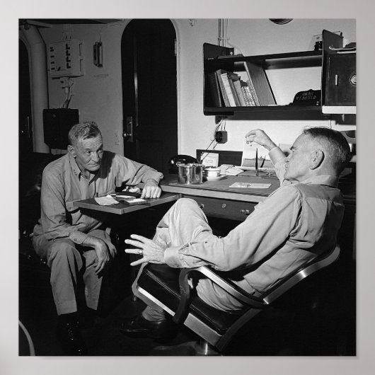 Poster L'amiral McCain et Bull Halsey - USS New Jersey (Devant)