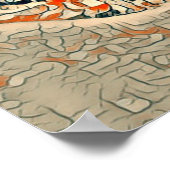 Poster L'amitié des chats et des chiens, abstraite (Coin)