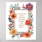 Poster L'amitié la plus belle et la plus parfumée des fle (Devant)