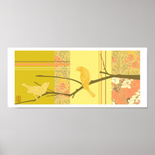 Poster "L'Amour À La Première Vue" Oiseaux Imprimer