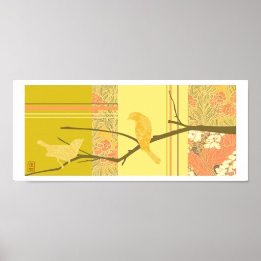 Poster "L'Amour À La Première Vue" Oiseaux Imprimer (Devant)