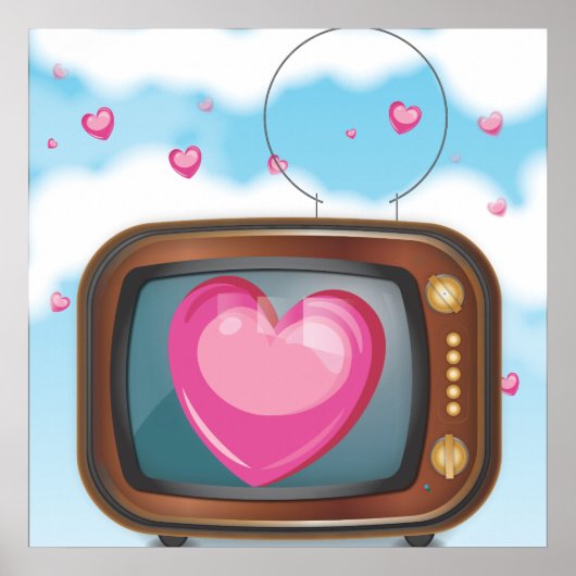 Poster L'amour à la télé (Devant)
