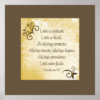 Poster L'amour antique est patient